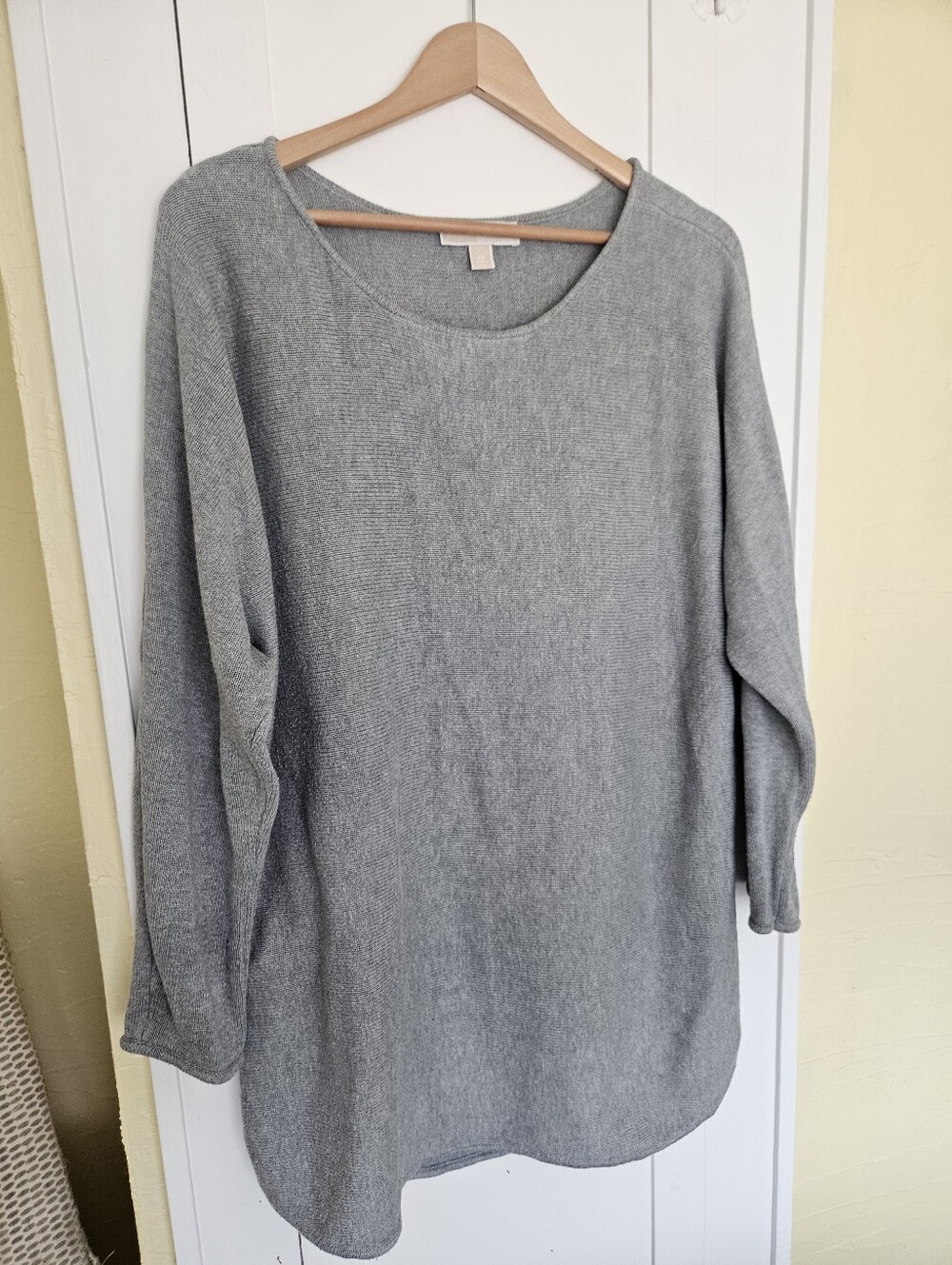 Michael Kors Gray Tunic Knit Sweater Side Zippers Size 2X